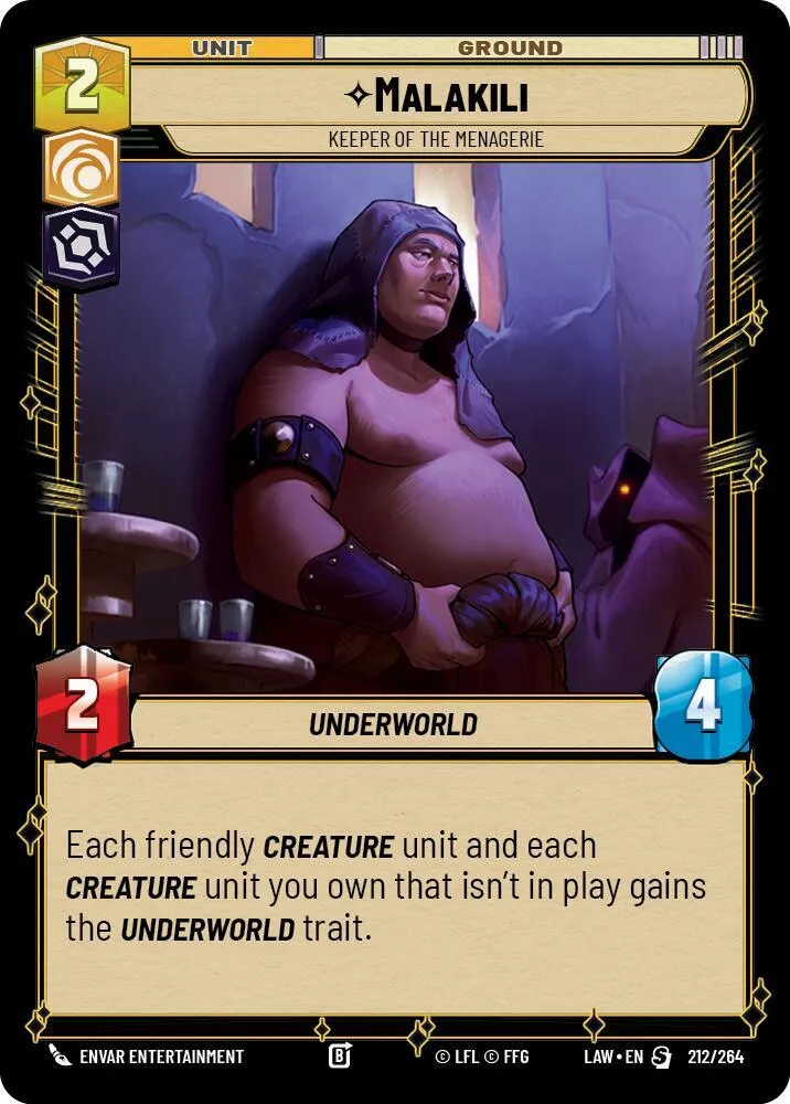 Malakili - Keeper of the Menagerie — A Lawless Time — Star Wars: Unlimited