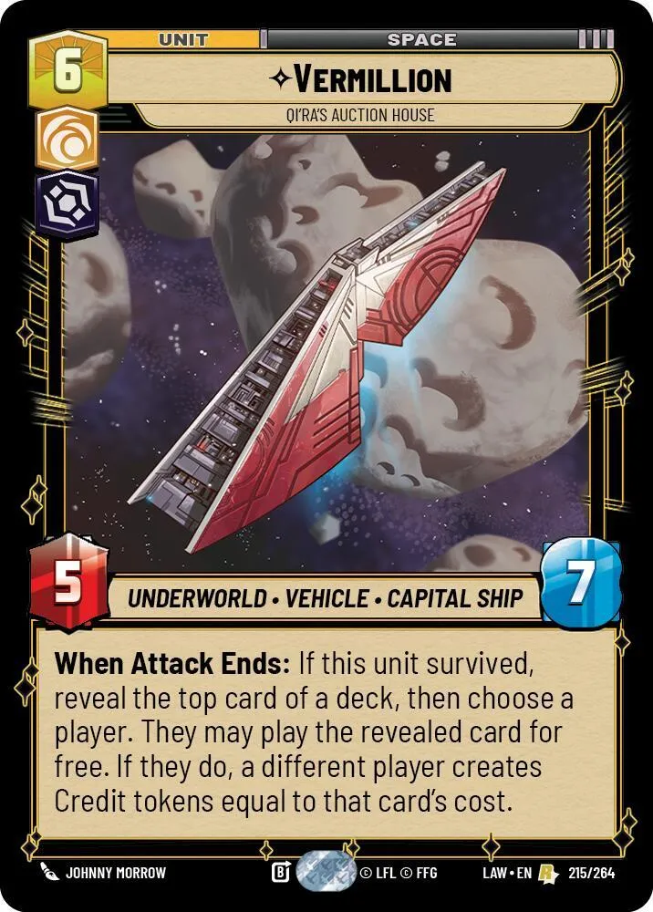 Vermillion - Qi'Ra's Auction House — A Lawless Time — Star Wars: Unlimited
