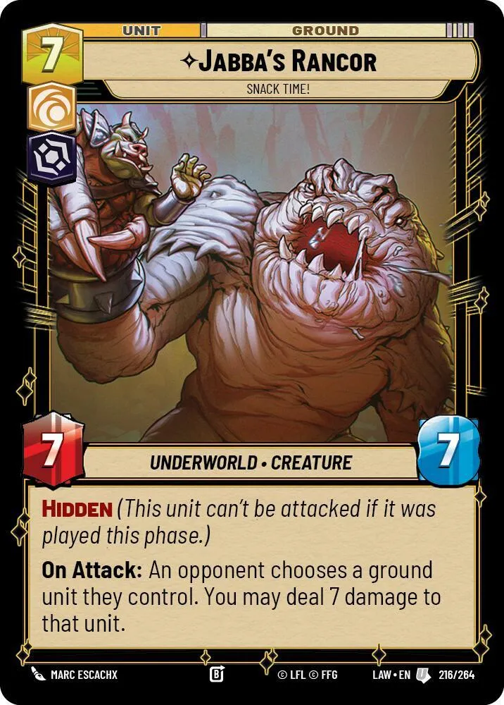 Rancor de Jabba - L'Heure Du Goûter ! — A Lawless Time — Star Wars: Unlimited