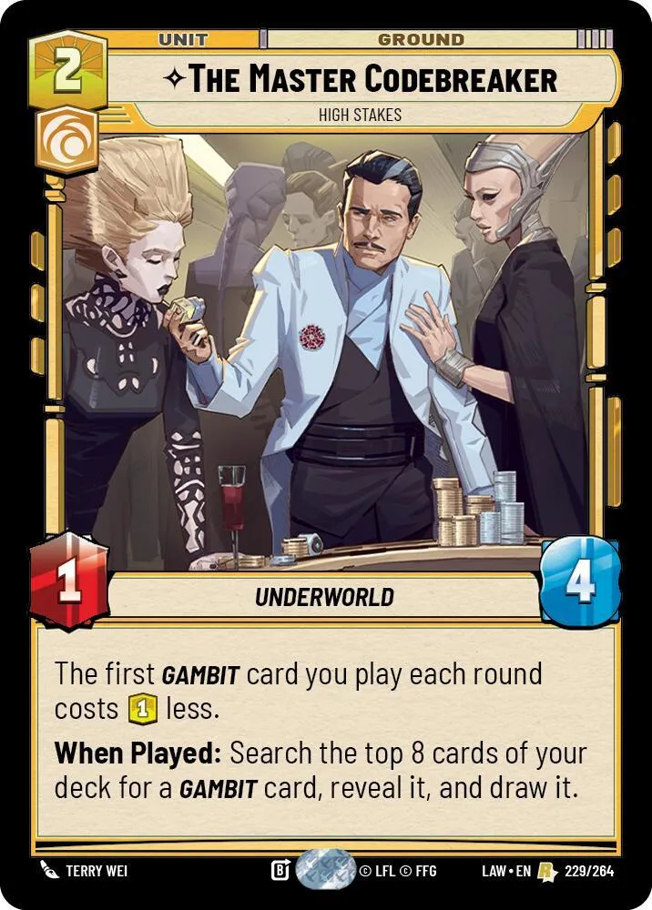 The Master Codebreaker - High Stakes — A Lawless Time — Star Wars: Unlimited