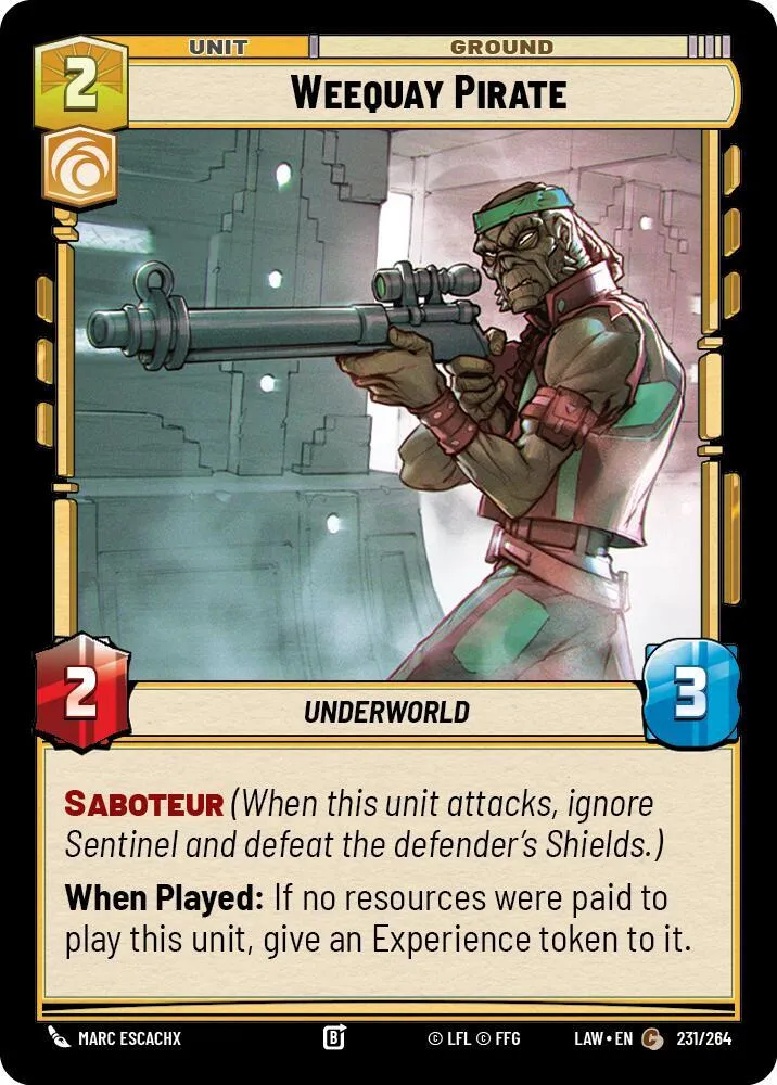 Pirate Weequay — A Lawless Time — Star Wars: Unlimited
