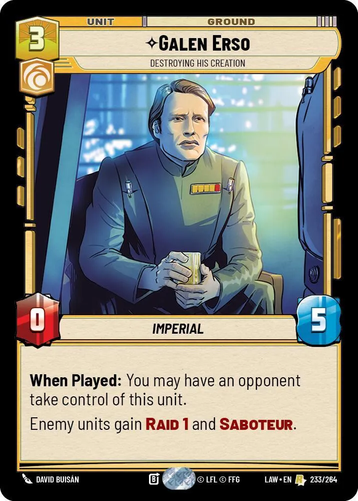 Galen Erso - Destroying His Creation — A Lawless Time — Star Wars: Unlimited
