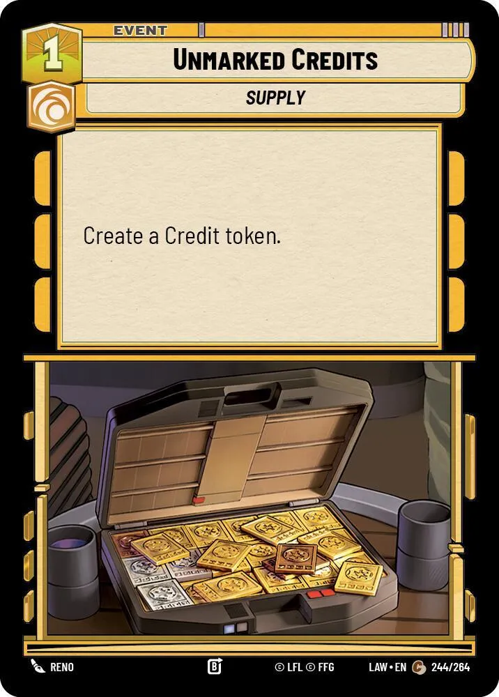 Crédits Non Identifiables — A Lawless Time — Star Wars: Unlimited