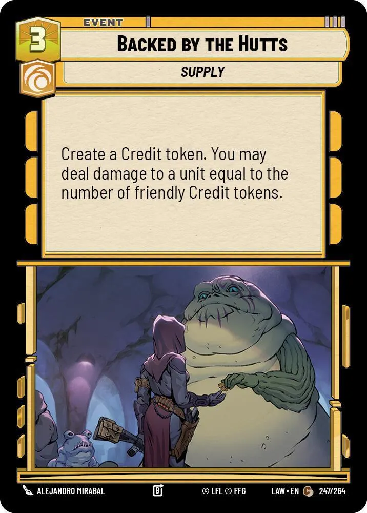 Soutenu par les Hutts — A Lawless Time — Star Wars: Unlimited