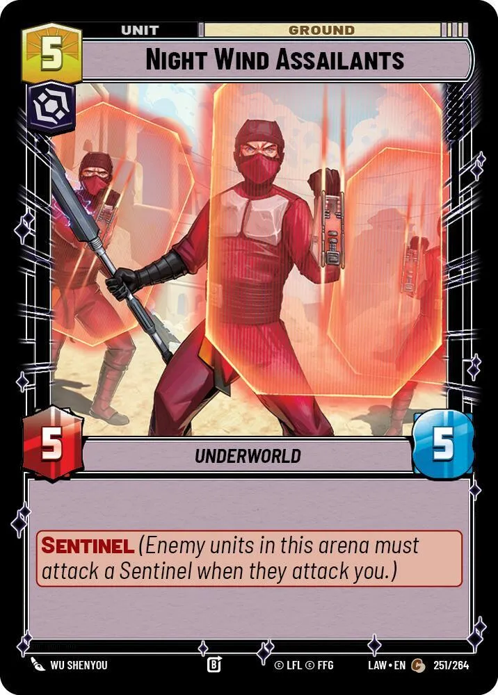 Assaillants du Night Wind — A Lawless Time — Star Wars: Unlimited