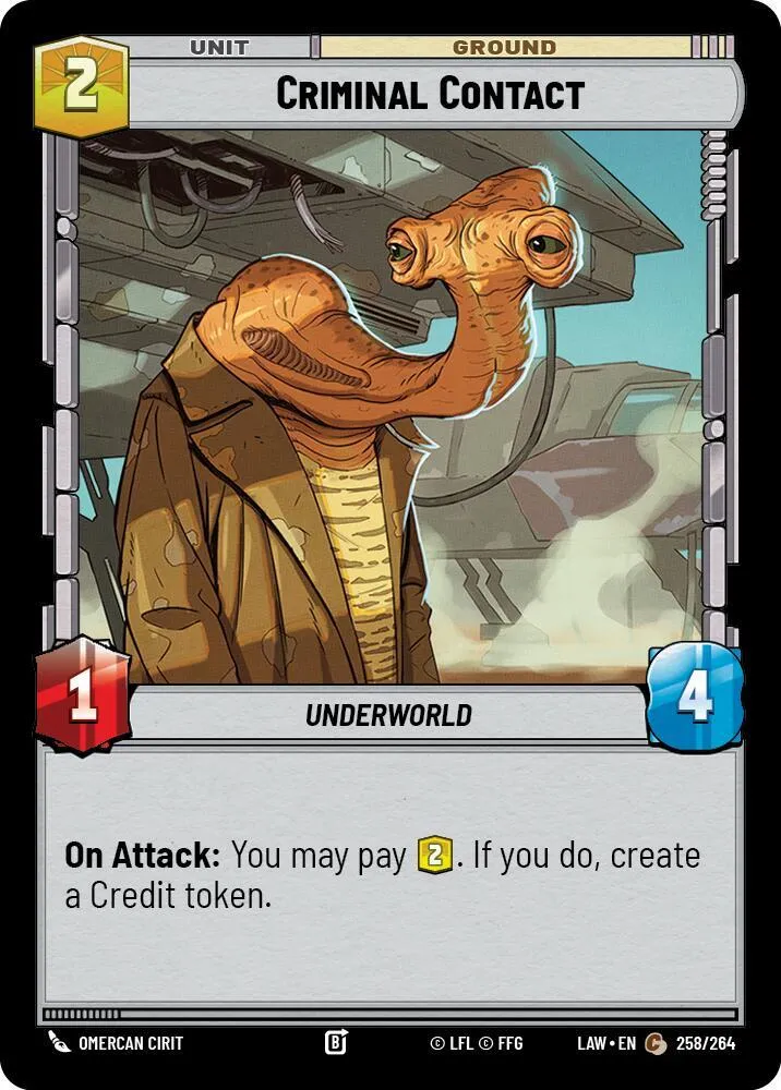 Contact Criminel — A Lawless Time — Star Wars: Unlimited