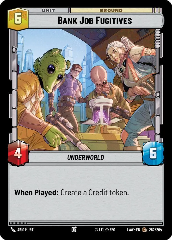 Fugitifs d'un Braquage de Banque — A Lawless Time — Star Wars: Unlimited