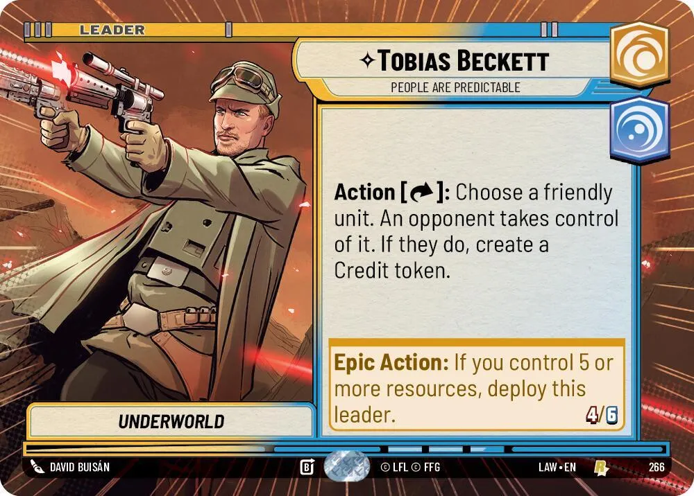 Tobias Beckett - People are Predictable — A Lawless Time — Star Wars: Unlimited