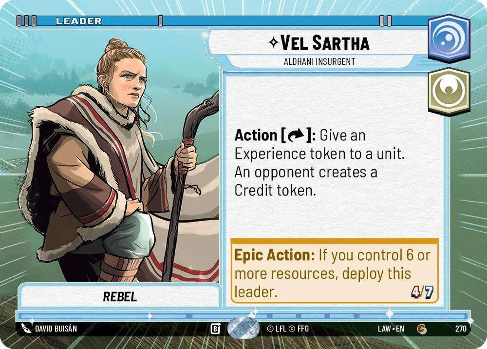 Vel Sartha - Aldhani Insurgent — A Lawless Time — Star Wars: Unlimited