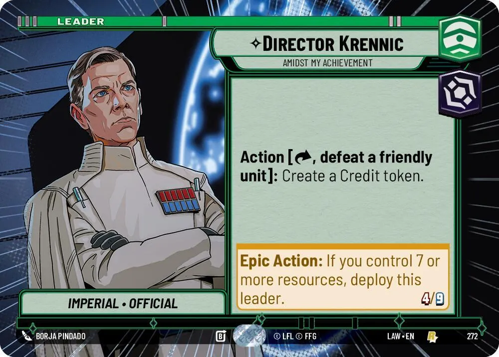 Director Krennic - Amidst My Achievement — A Lawless Time — Star Wars: Unlimited
