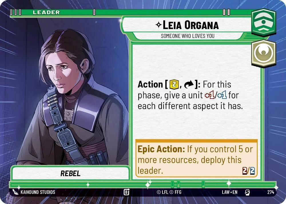 Leia Organa - Someone Who Loves You — A Lawless Time — Star Wars: Unlimited