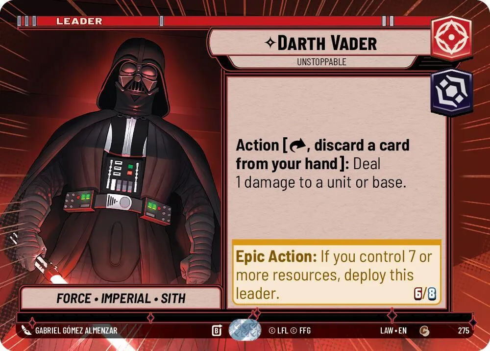 Darth Vader - Unstoppable — A Lawless Time — Star Wars: Unlimited