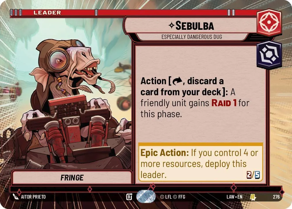 Sebulba - Especially Dangerous Dug — A Lawless Time — Star Wars: Unlimited