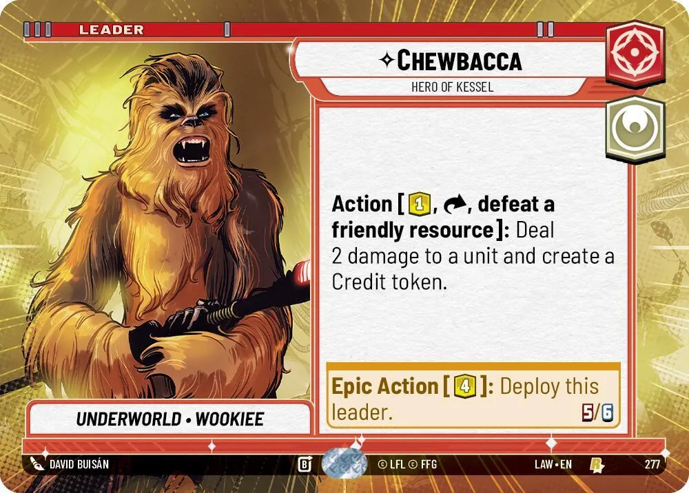 Chewbacca - Hero of Kessel — A Lawless Time — Star Wars: Unlimited