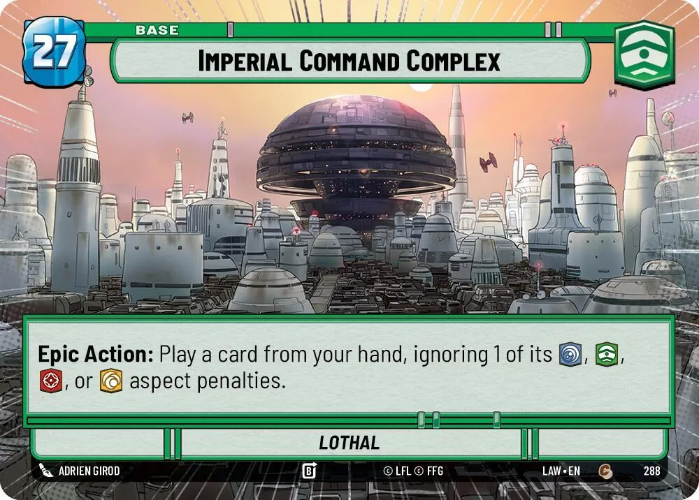 Imperial Command Complex // Experience — A Lawless Time — Star Wars: Unlimited