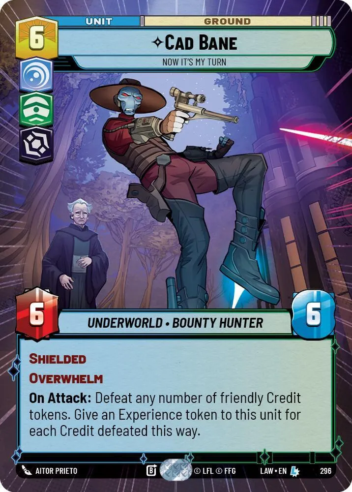 Cad Bane - Now It's My Turn — A Lawless Time — Star Wars: Unlimited