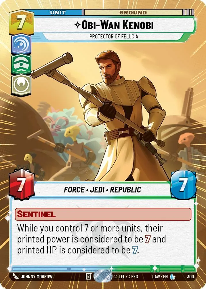 Obi-Wan Kenobi - Protector of Felucia — A Lawless Time — Star Wars: Unlimited