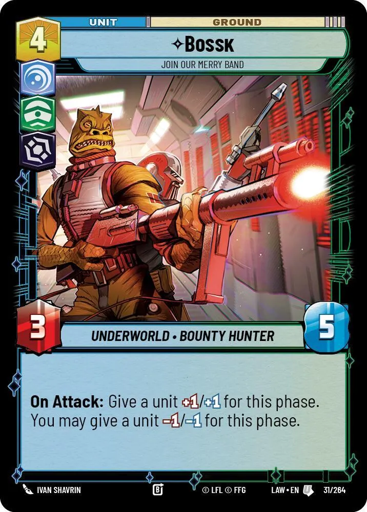 Bossk - Join Our Merry Band — A Lawless Time — Star Wars: Unlimited