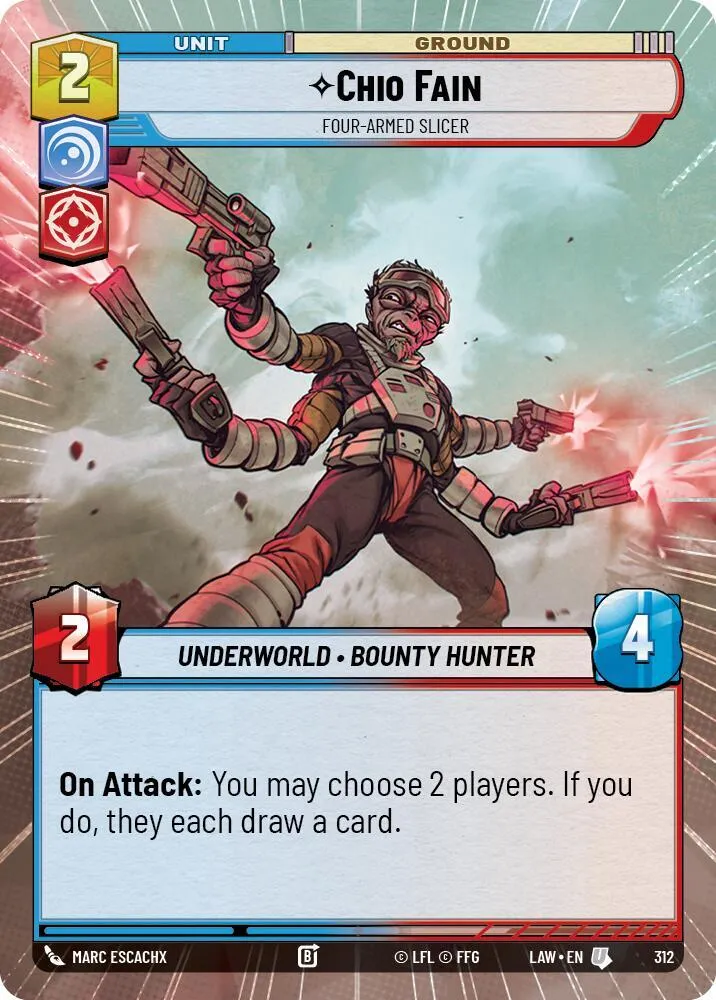 Chio Fain - Four-Armed Slicer — A Lawless Time — Star Wars: Unlimited