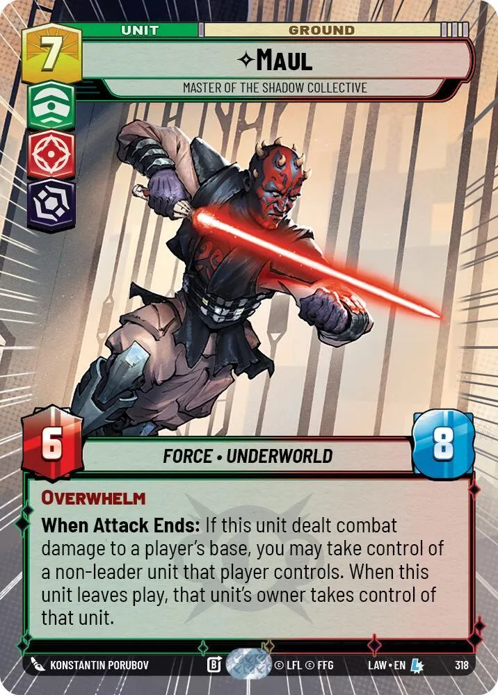 Maul - Maître Du Collectif Des Ombres — A Lawless Time — Star Wars: Unlimited