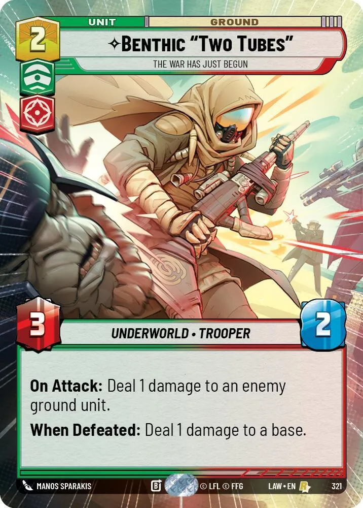 Benthic "Two Tubes" - The War Has Just Begun — A Lawless Time — Star Wars: Unlimited