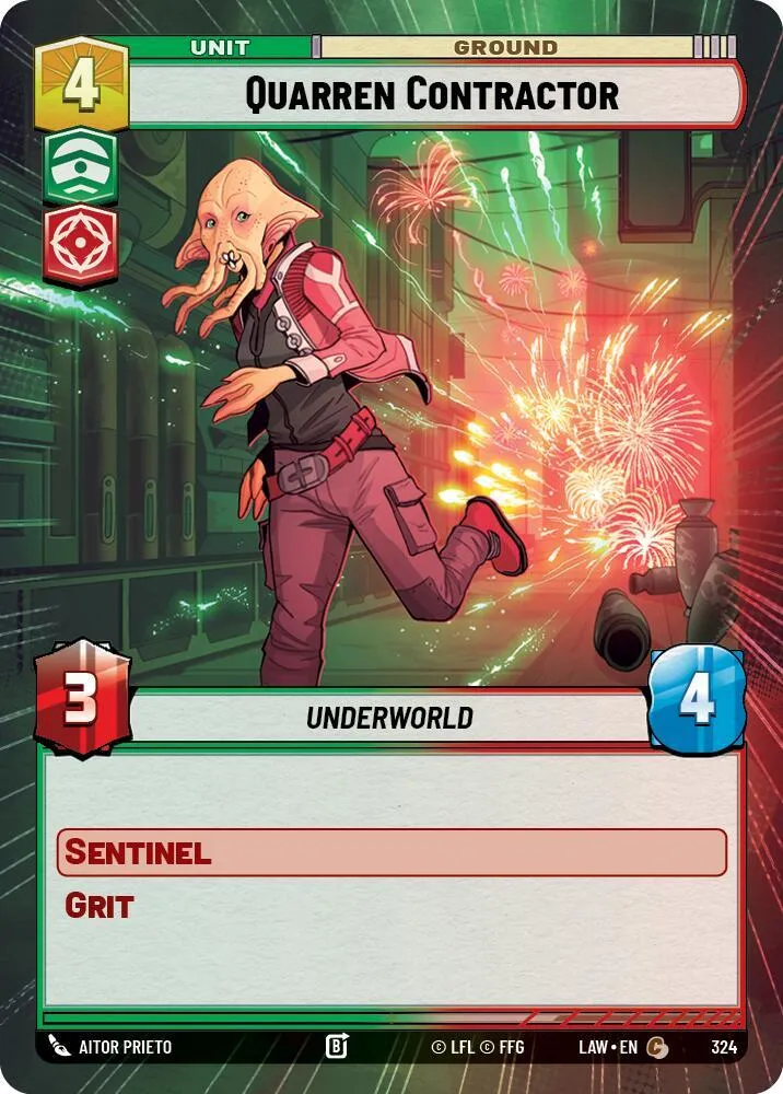 Sous-Traitant Quarren — A Lawless Time — Star Wars: Unlimited