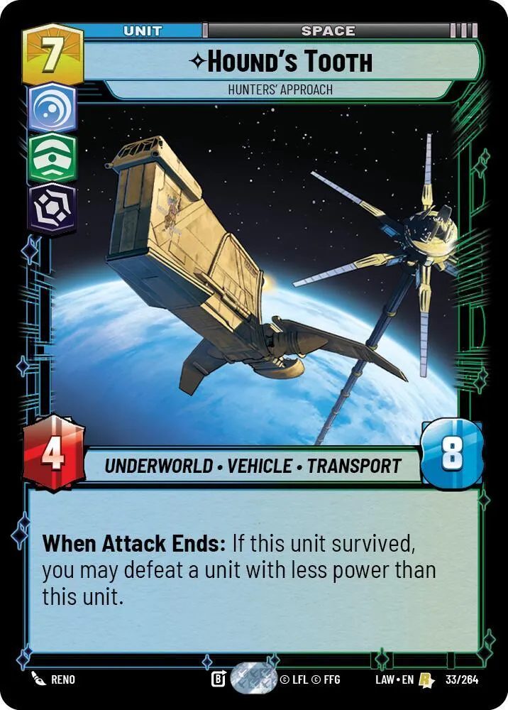 Hound's Tooth - Chasse À L'Approche — A Lawless Time — Star Wars: Unlimited