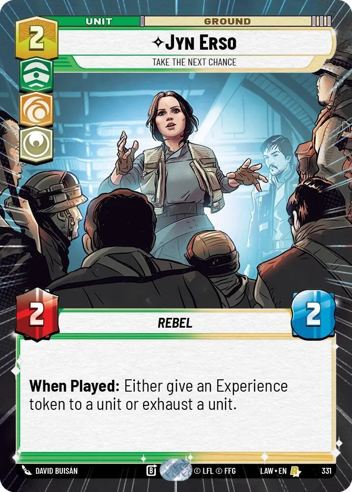 Jyn Erso - Take the Next Chance — A Lawless Time — Star Wars: Unlimited