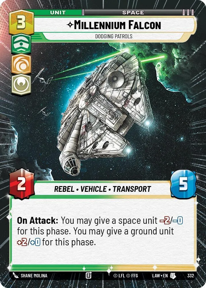 Millennium Falcon - Dodgin Patrols — A Lawless Time — Star Wars: Unlimited