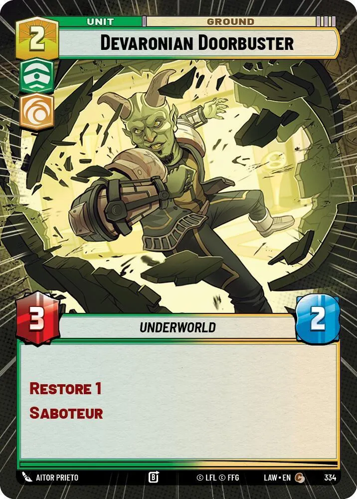 Casseur Devaronien — A Lawless Time — Star Wars: Unlimited
