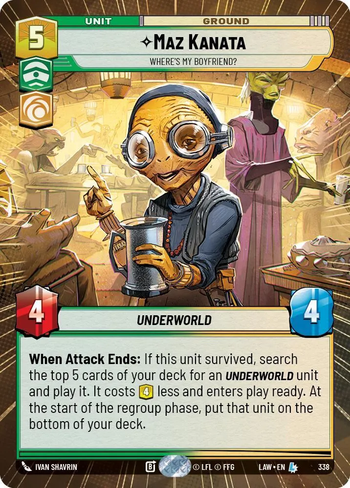 Maz Kanata - Where's My Boyfriend? — A Lawless Time — Star Wars: Unlimited