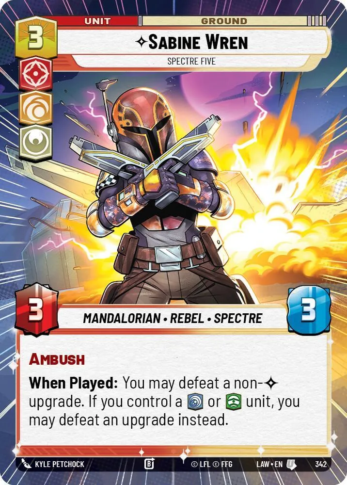 Sabine Wren - Spectre Five — A Lawless Time — Star Wars: Unlimited