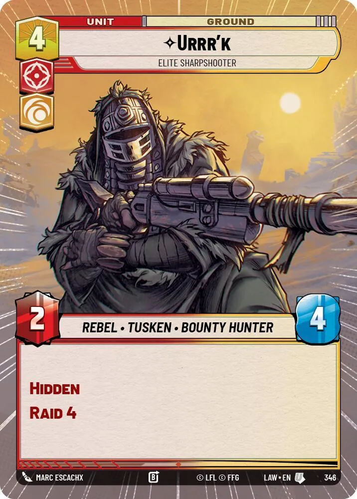 Urrr'k - Elite Sharpshooter — A Lawless Time — Star Wars: Unlimited