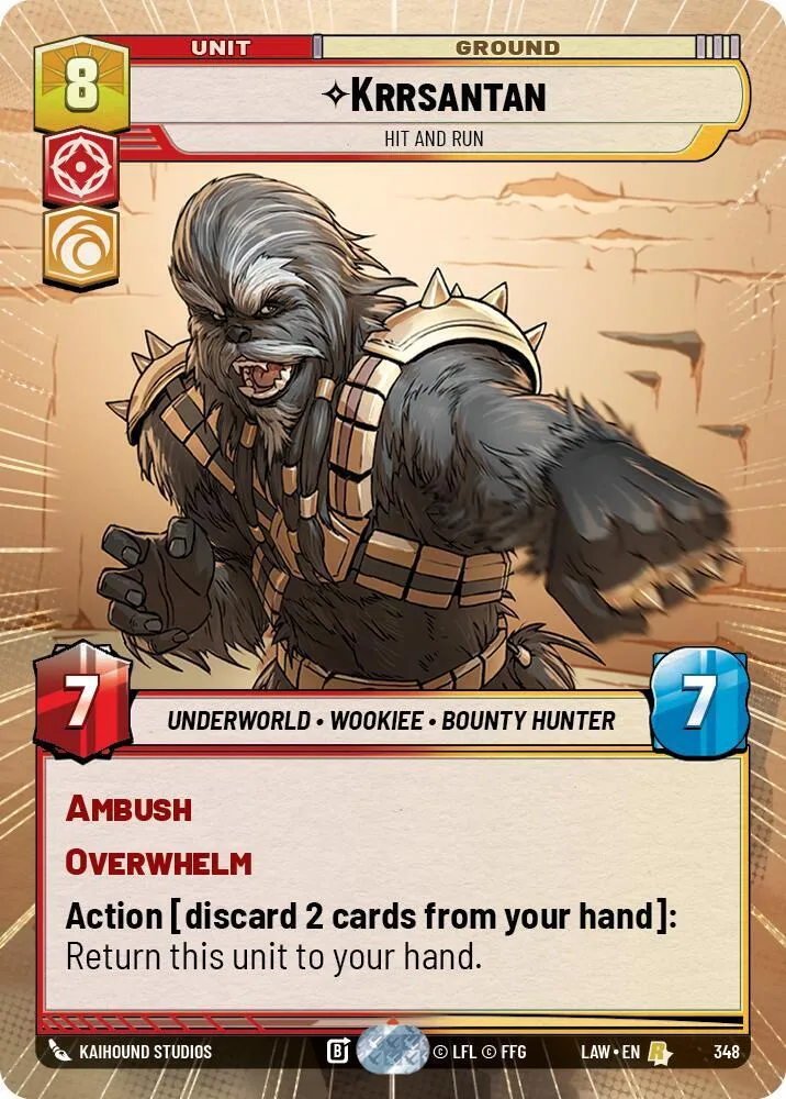 Krrsantan - Hit and Run — A Lawless Time — Star Wars: Unlimited