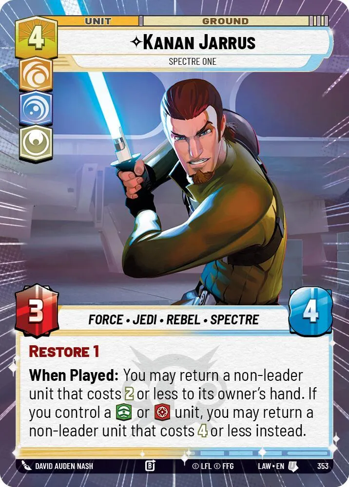 Kanan Jarrus - Spectre Un — A Lawless Time — Star Wars: Unlimited