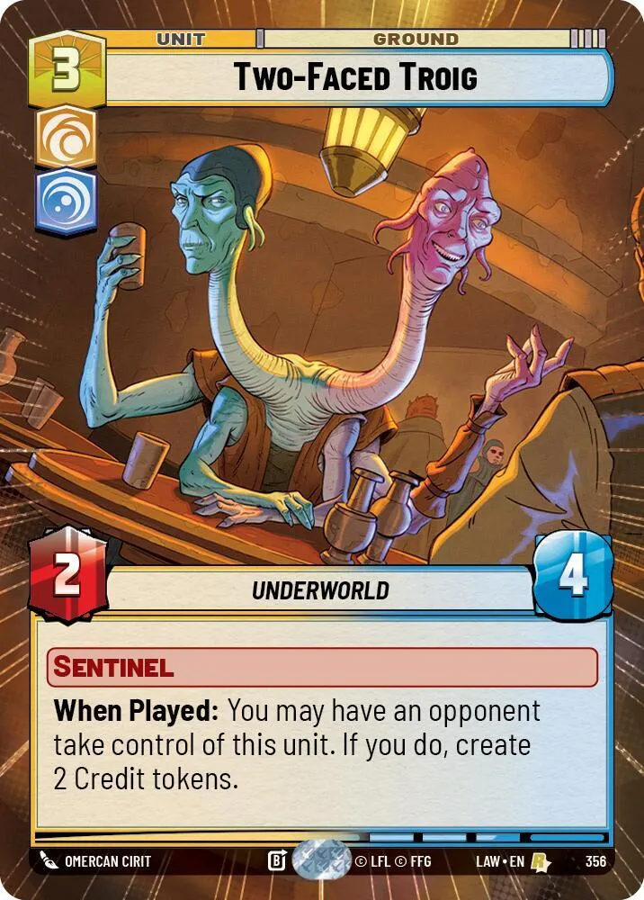 Two-Faced Troig — A Lawless Time — Star Wars: Unlimited