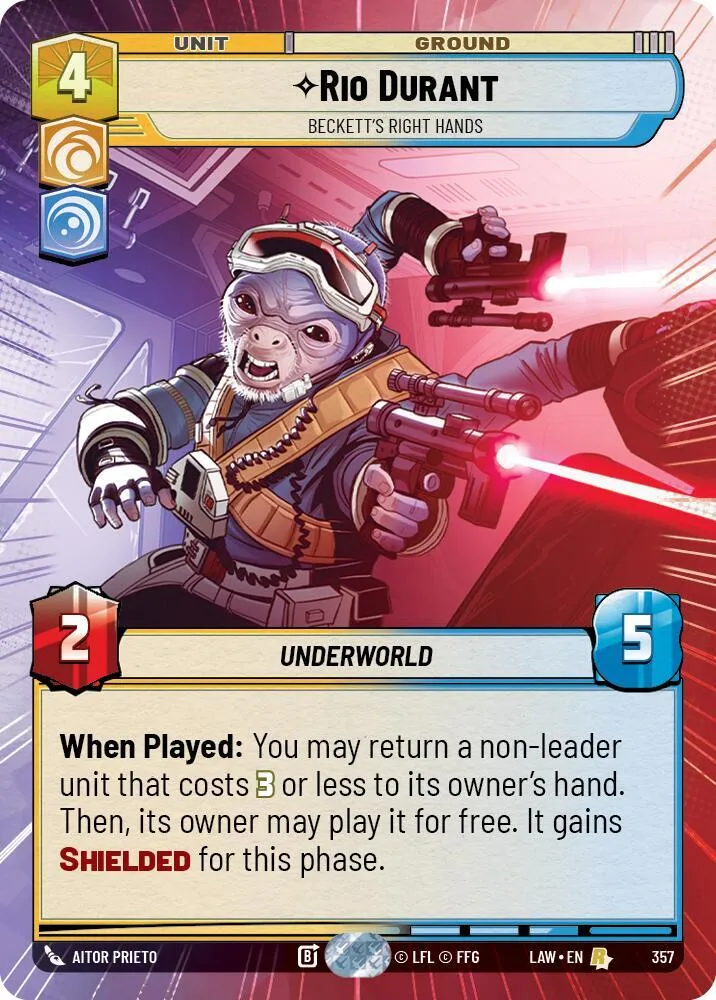 Rio Durant - Main Droite De Beckett — A Lawless Time — Star Wars: Unlimited