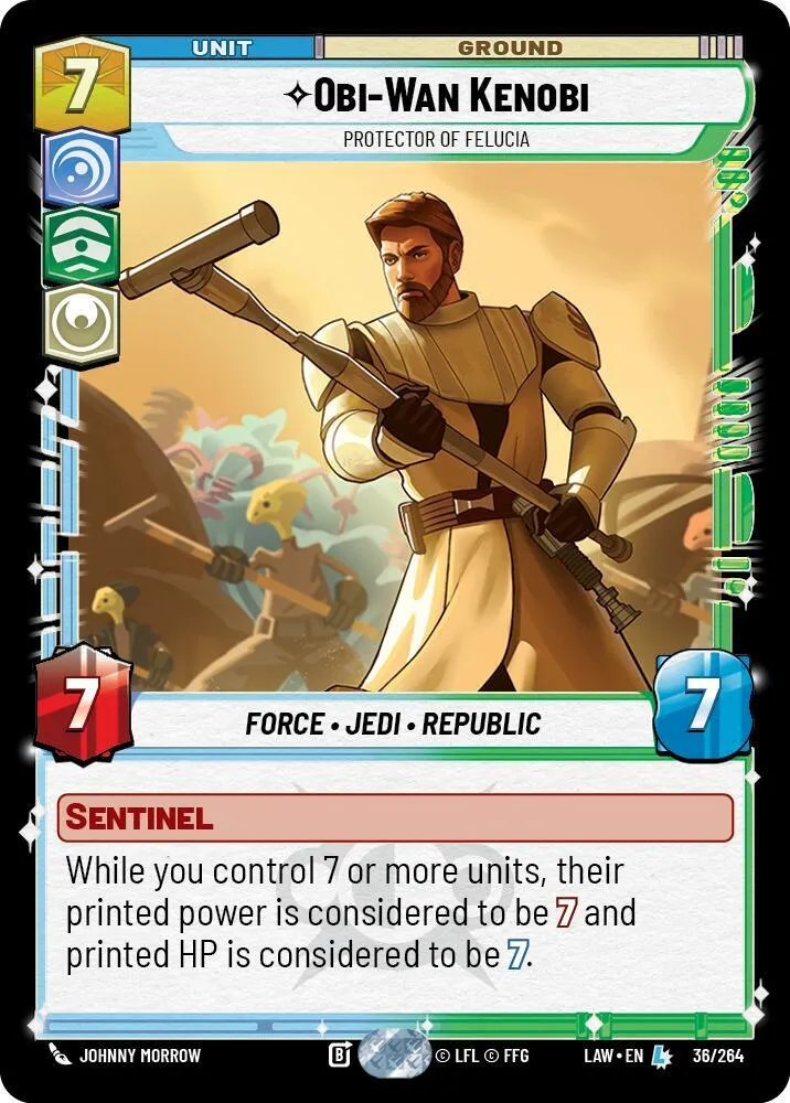 Obi-Wan Kenobi - Protector of Felucia — A Lawless Time — Star Wars: Unlimited