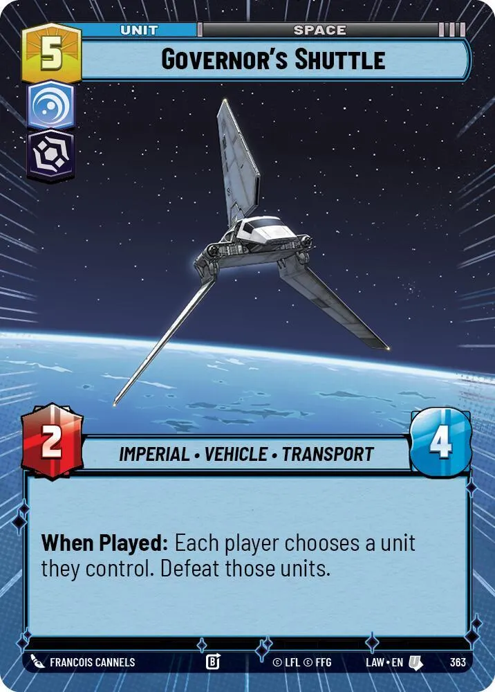 Governor's Shuttle — A Lawless Time — Star Wars: Unlimited