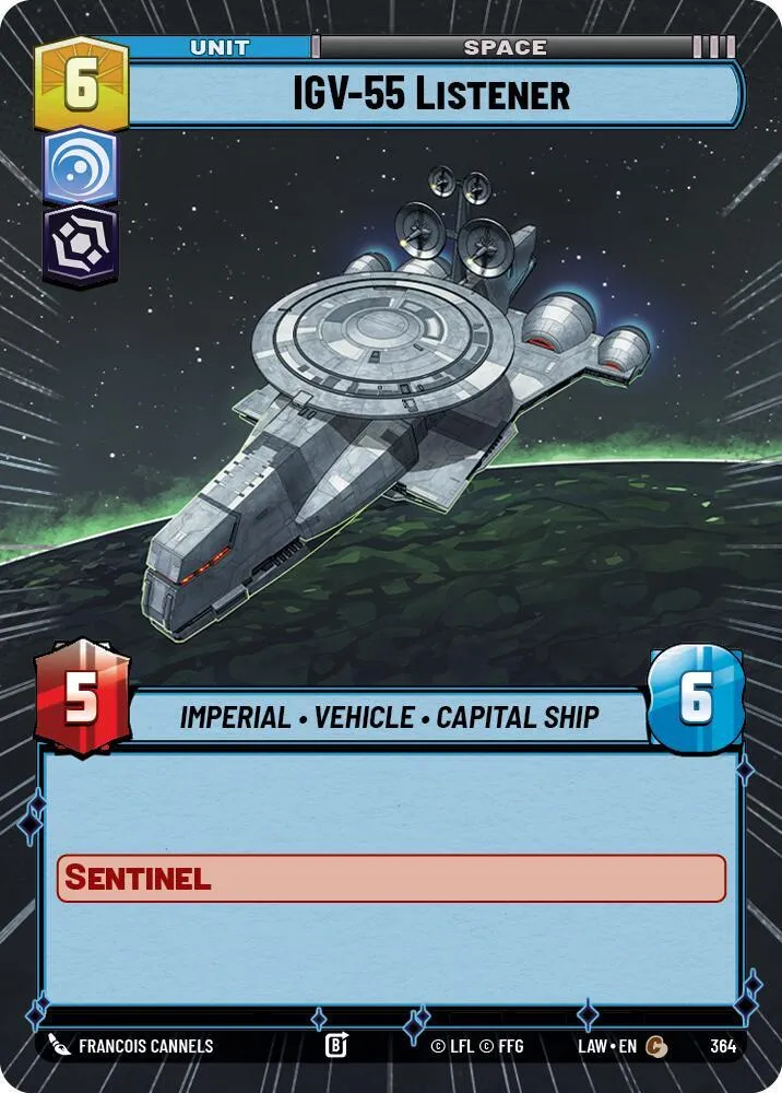 Vaisseau d'Écoute IGV-55 — A Lawless Time — Star Wars: Unlimited