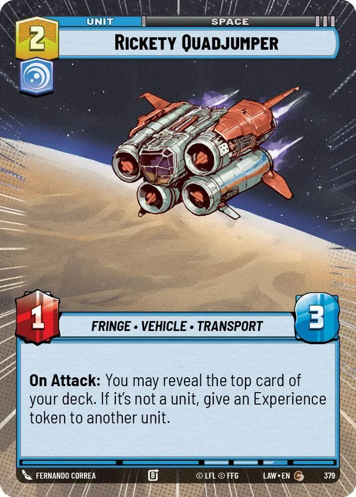 Quadjumper Bringuebalant — A Lawless Time — Star Wars: Unlimited