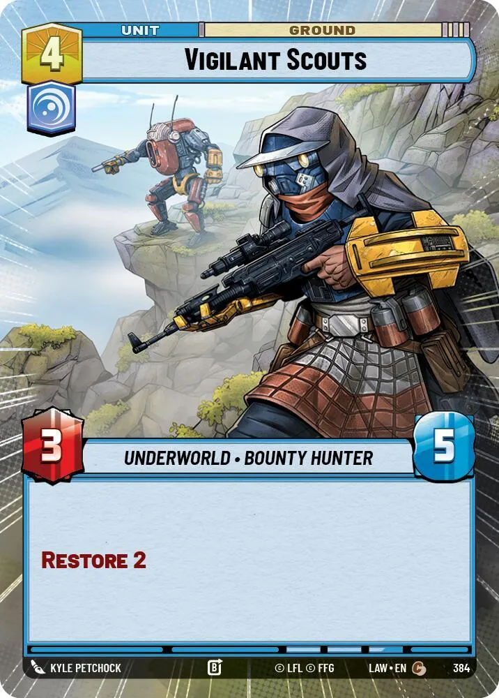 Éclaireurs Vigilants — A Lawless Time — Star Wars: Unlimited