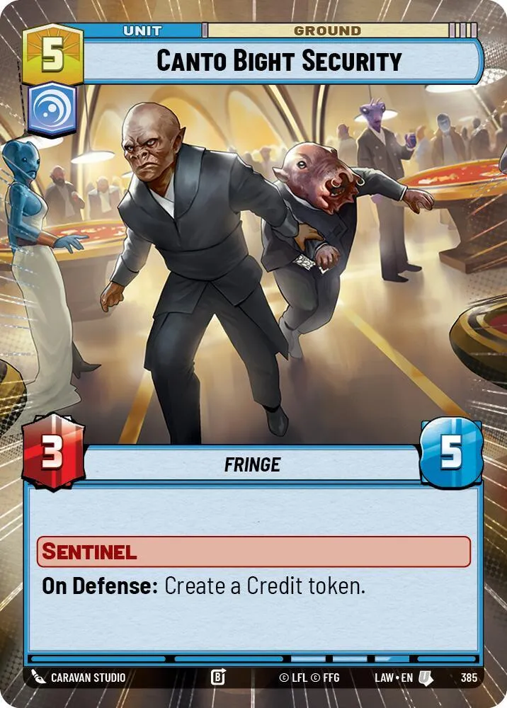 Canto Bight Security — A Lawless Time — Star Wars: Unlimited