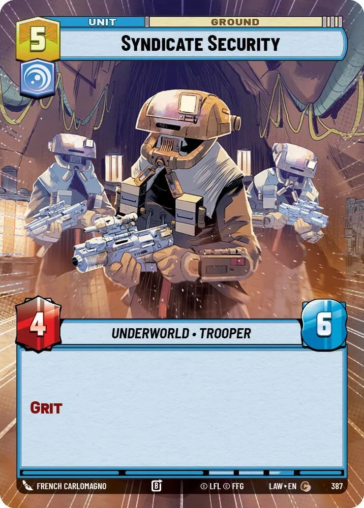 Sécurité du Syndicat — A Lawless Time — Star Wars: Unlimited
