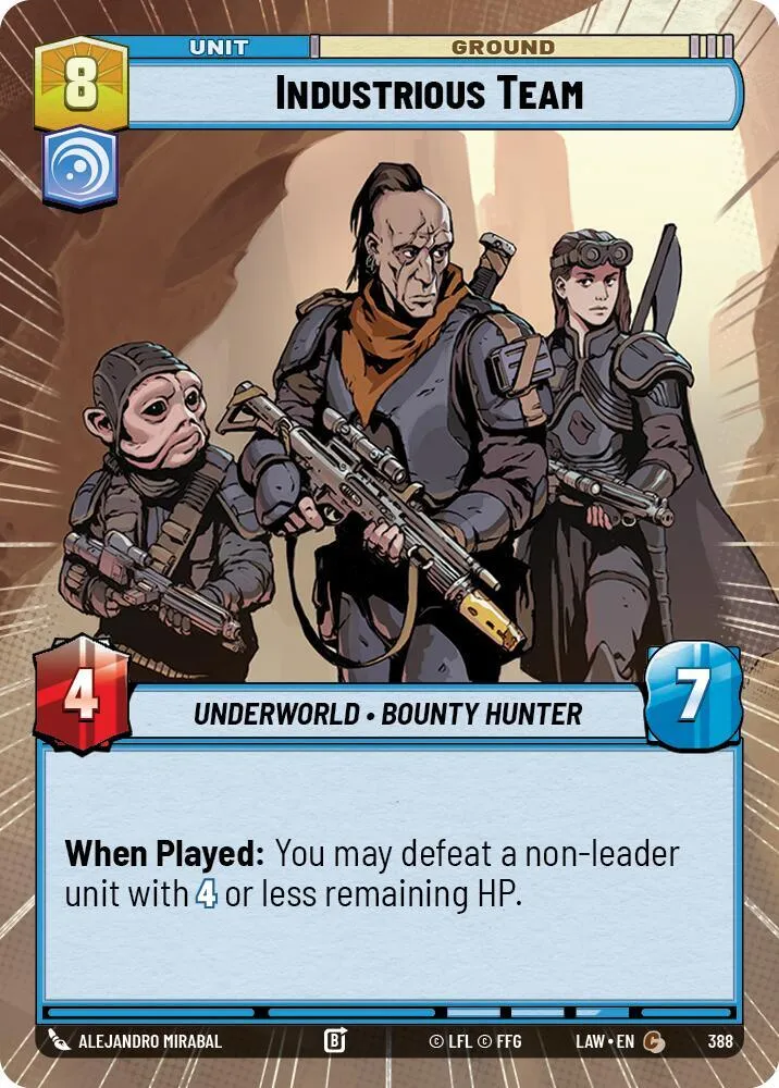 Industrious Team from A Lawless Time - Star Wars: Unlimited