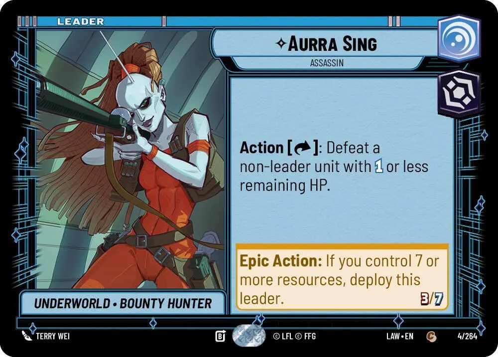 Aurra Sing - Assassin — A Lawless Time — Star Wars: Unlimited