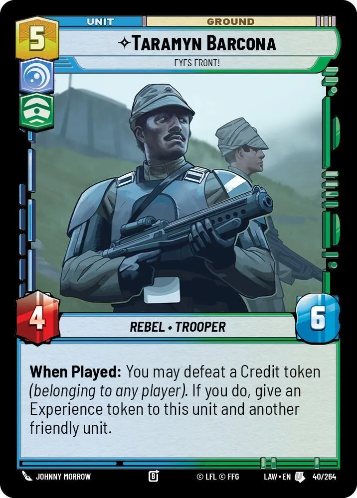 Taramyn Barcona - Eyes Front! — A Lawless Time — Star Wars: Unlimited