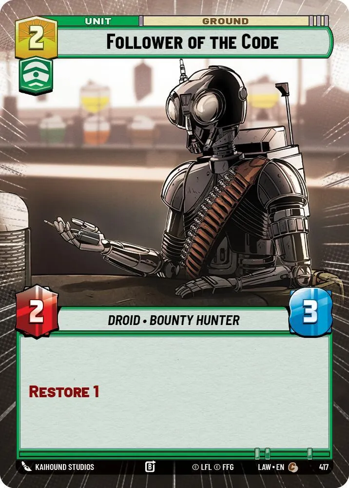Adepte du Code — A Lawless Time — Star Wars: Unlimited