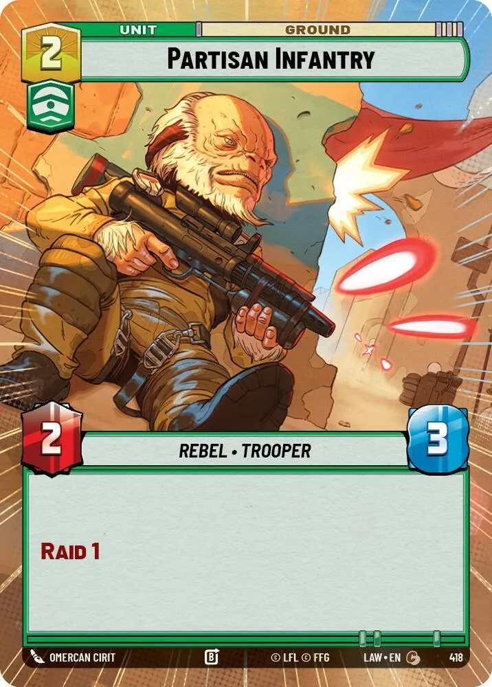 Infanterie Partisane — A Lawless Time — Star Wars: Unlimited