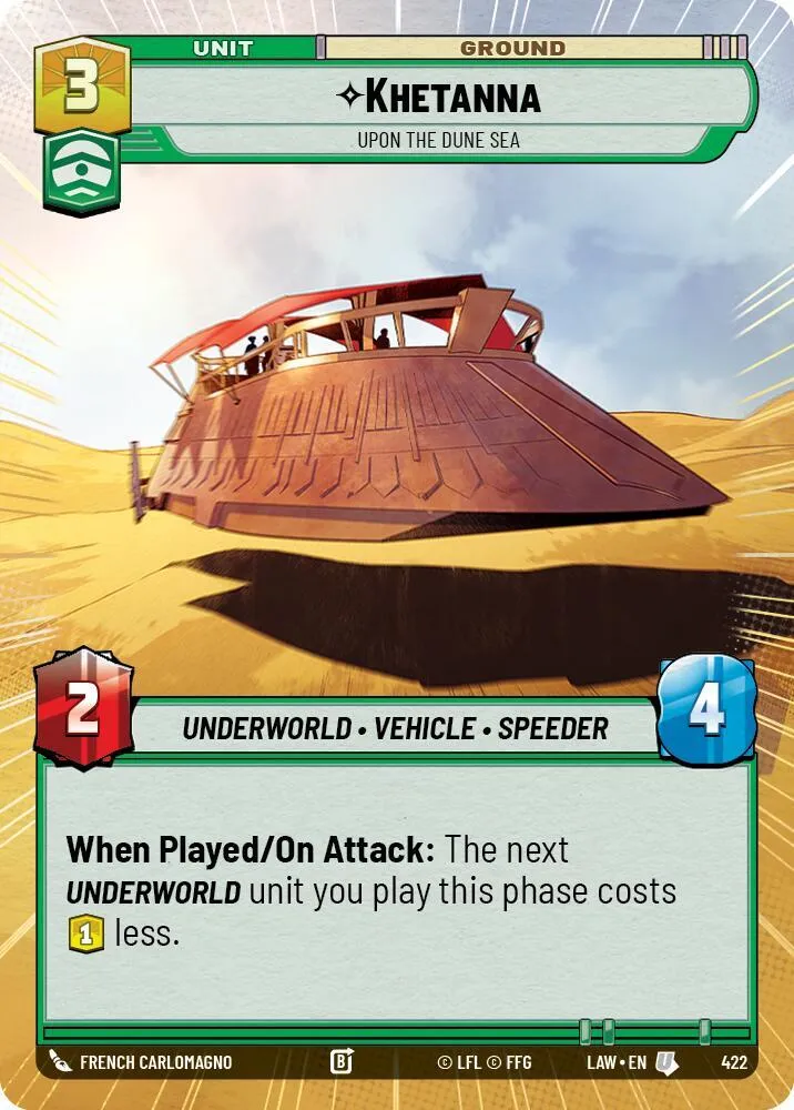 Khetanna - Sur La Mer De Dunes — A Lawless Time — Star Wars: Unlimited